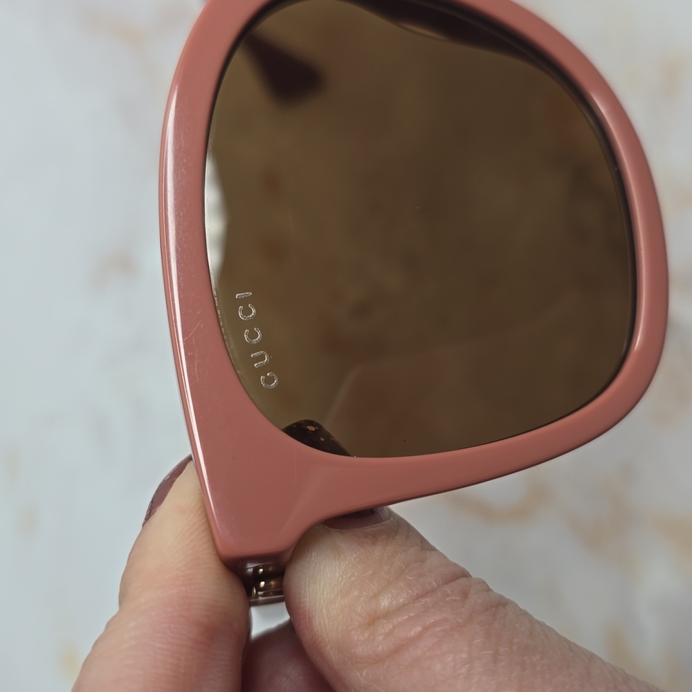 Gucci Interlocking G Square-Frame Sunglasses Pink - image 7